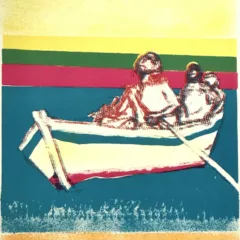 Paul Guiramand Original Lithograph 1969 Untitled V 1-4