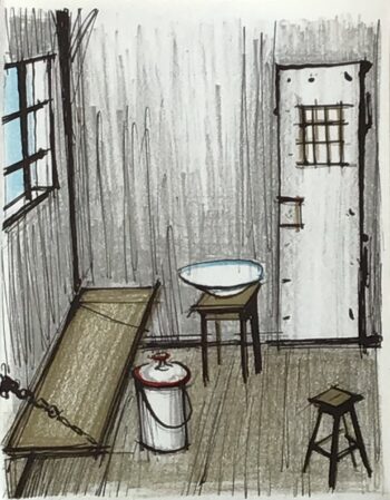 1979 Bernard Buffet Original Lithograph Untitled 3 Room