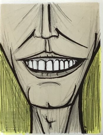 1979 Buffet Original Lithograph Untitled 7 Men's face