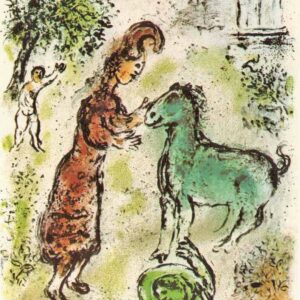1989 Chagall Lithograph v1 Odyssee Athene and the horse