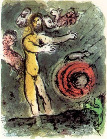 1989 Chagall Lithograph v1 Odyssee Proteus