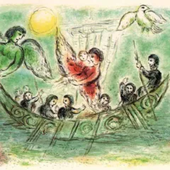 1989 Chagall Lithograph v1 Odyssee The Sirenes