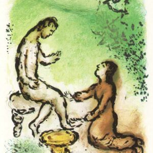 1989 Chagall Lithograph v2 Odyssee Ulysses and Euryclea