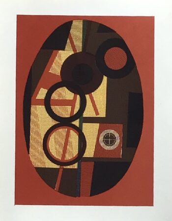 1979 Andre Minaux Original Lithograph Minaux Circles