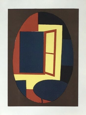 1979 Andre Minaux Original Lithograph Open Window
