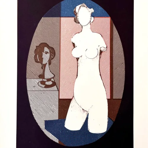 1979 Andre Minaux Original Lithograph Sculptures
