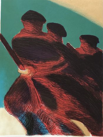 1979 Roger Muhl Original Lithograph Untitled 12