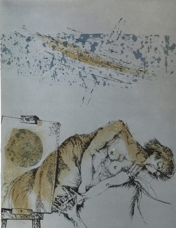 1979 Luc Simon Original Lithograph Untitled 11