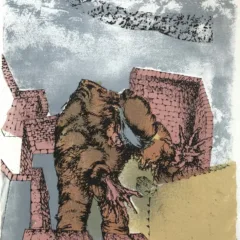 1979 Luc Simon Original Lithograph Untitled 4