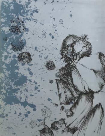 1979 Luc Simon Original Lithograph Untitled 6