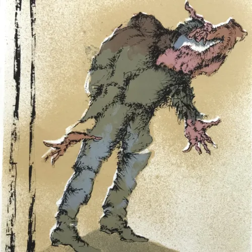 1979 Luc Simon Original Lithograph Untitled 8