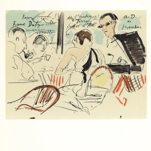 1965 Dunoyer de Segonzac Lithograph 28 -Eden Roc