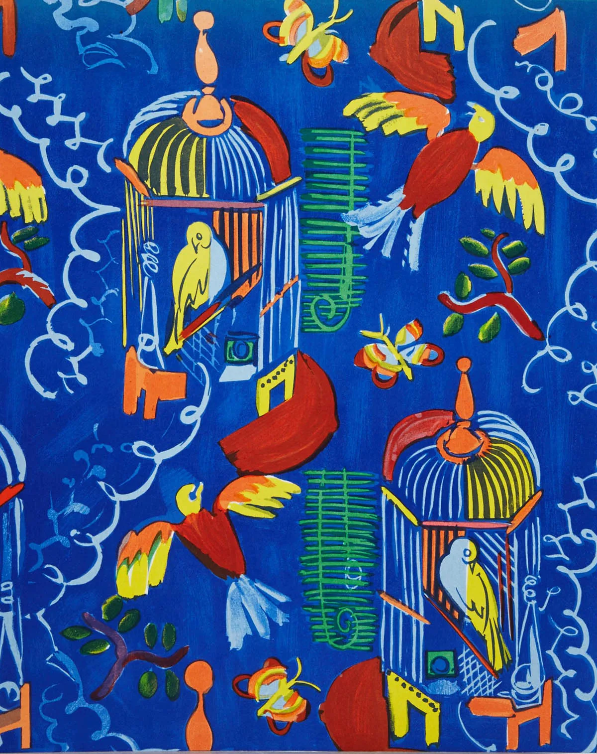 Raoul Dufy Lithograph 20 Les oiseaux from suite Lettre a mon Peintre 1965