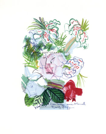 Raoul Dufy Lithograph Fleurs