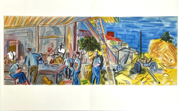 1065 Raoul Dufy Lithograph 2 Les Moissonneurs