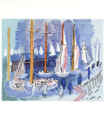 1965 Raoul Dufy Lithograph 10 - Regates