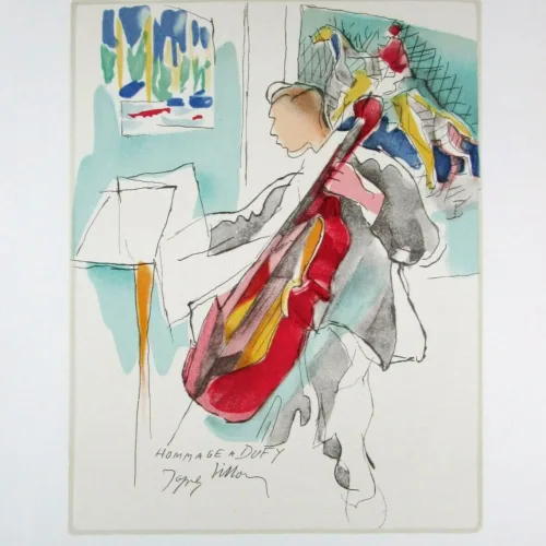 1065 Jacques Villon Lithograph 3 - Composition
