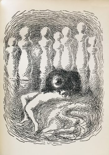1948 Rene' Magritte Illustration 1, Les chant de Maldoror