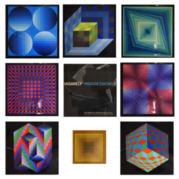 Victor Vasarely Portfolio Progression No.2 contains 8 Prints