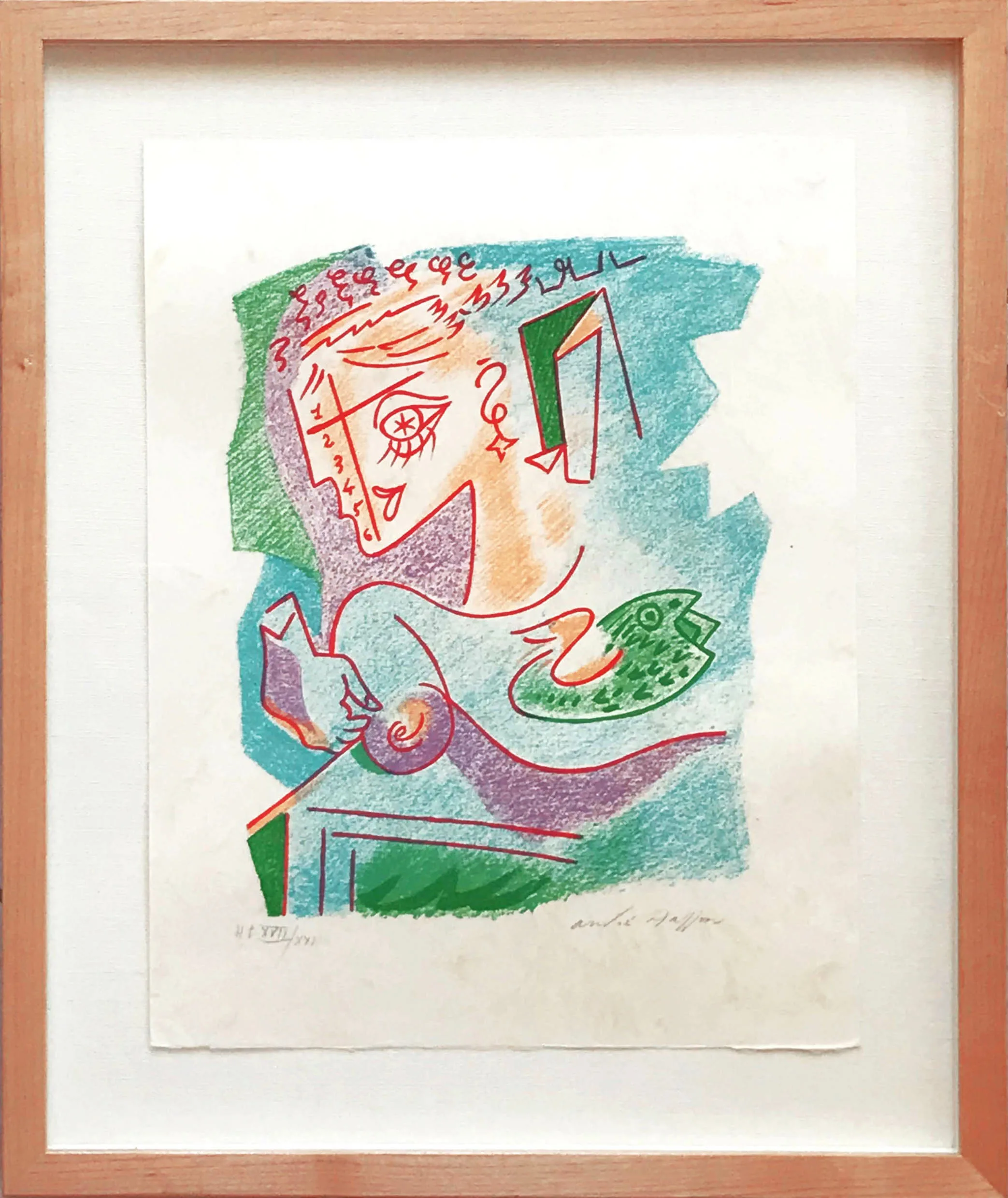 Andre Masson signed lithograph une etoile du craie 2