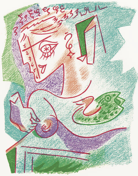 Andre Masson signed lithograph une etoile du craie 1