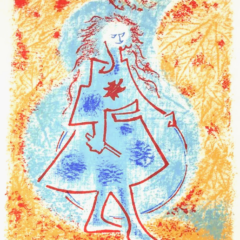 Masson signed lithograph Une etoile du craie 2 Framed