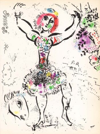 Chagall Original Lithograph vol 1, La Jongleuse 1960