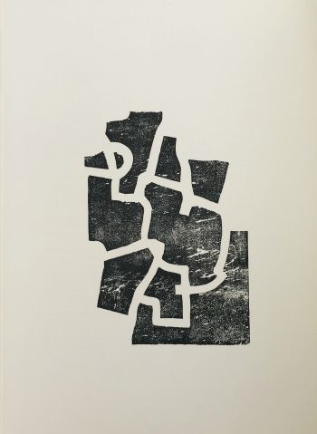 Chillida Lithograph DM05174, Derriere le miroir 1968