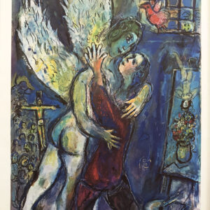 Chagall DM 01225 Lutte de Jacob avec l'Ange Derriere le miroir