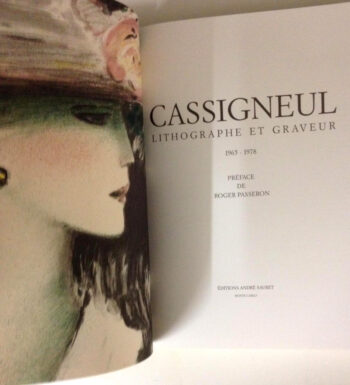 1989 book Cassigneul Lithograph et Graveur 2, Sauret 1 Lithograph