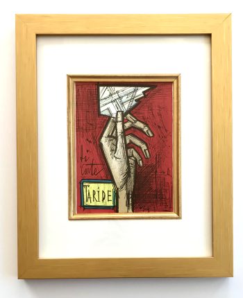Bernard Buffet Original Lithograph Hand Fantomas 2 1968 Framed
