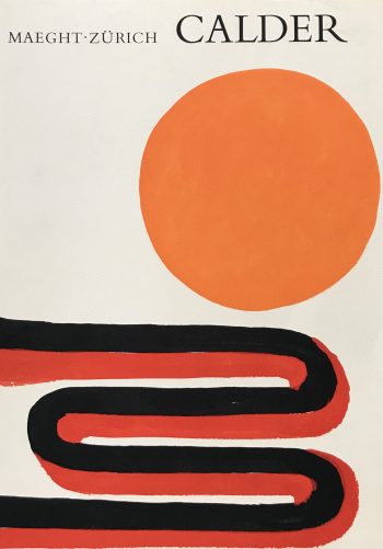 Book Calder Zurich 1973 contains 5 lithographs By Calder