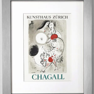 Framed Chagall Lithograph 15 Kunsthouse Zurich, Art in poster