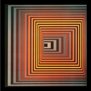 Victor Vasarely Progression 2-3, Optic Art