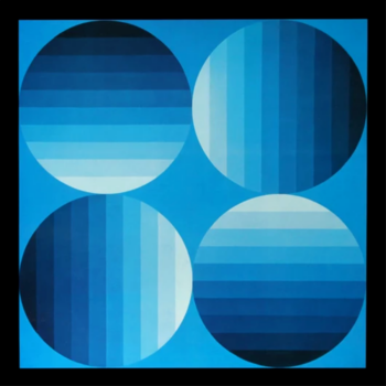 Victor Vasarely Progression 2-8, Optic Art