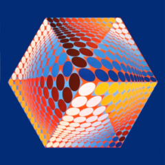 Victor Vasarely Progression Optic Art
