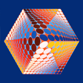 Victor Vasarely Progression Optic Art