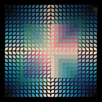 1972 Victor Vasarely Progression 1-5, Optic Art