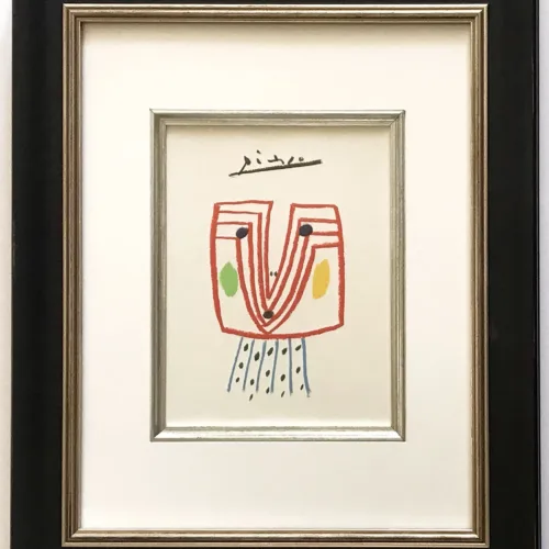 Picasso Framed Lithograph 145 The Lady 1968