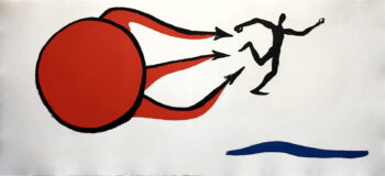 Calder Sacrilege of Alan Kent 4, Engraving in Colored Aquatints