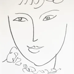 Matisse Oeuvres Gravees -La Pompadour Large Poster Lithograph