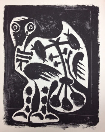 1959 Picasso lithograph The Great Owl