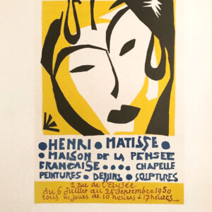 Matisse Lithograph 42 Maison de la Pensee Francaise 1959