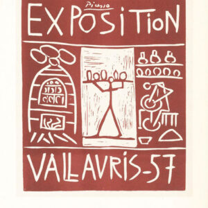 Picasso Lithograph 85 Exposition vallauris 1957
