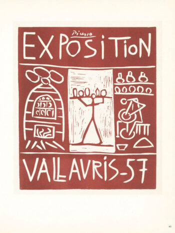 Picasso Lithograph 85 Exposition vallauris 1957