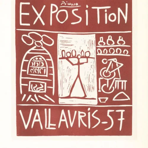 Picasso Lithograph 85 Exposition vallauris 1957
