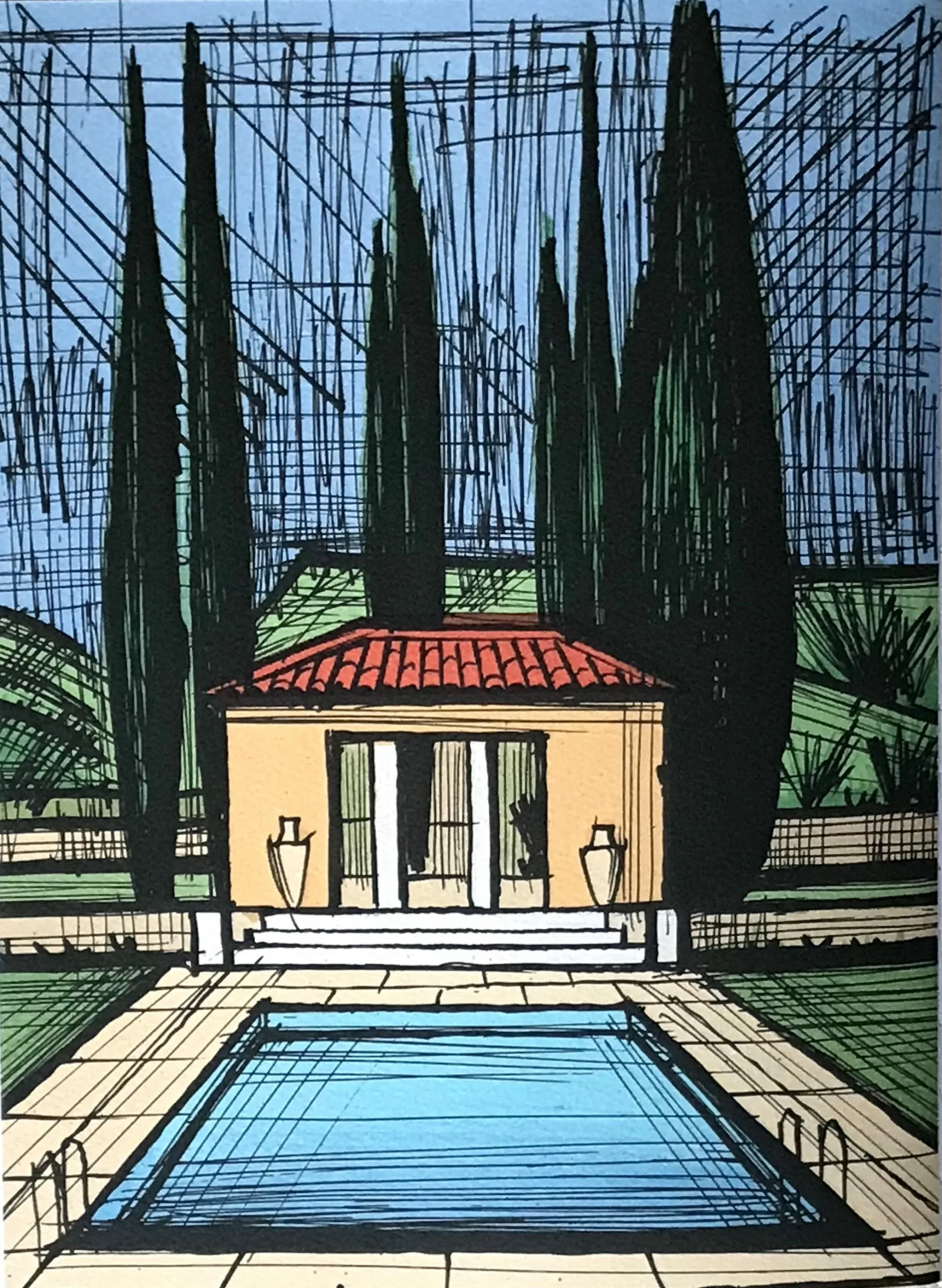 1987 Bernard Buffet Original Lithograph Frontispiece