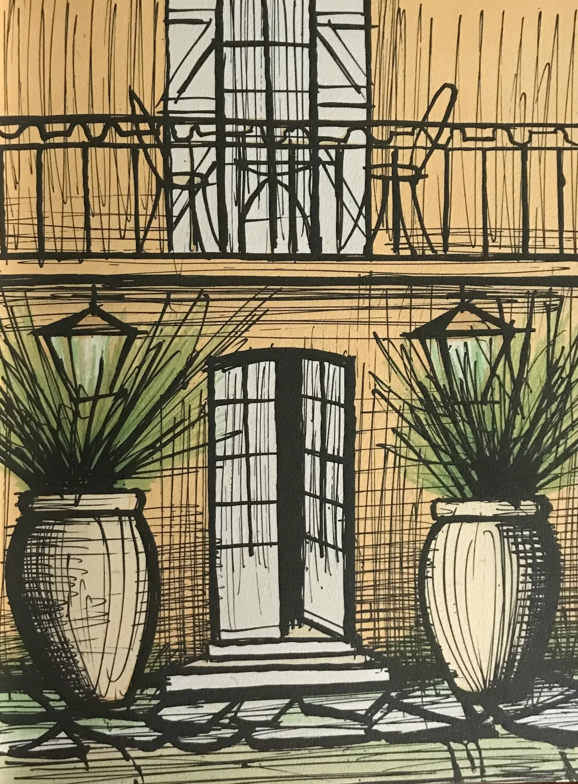 1987 Bernard Buffet Original Lithograph V2-2