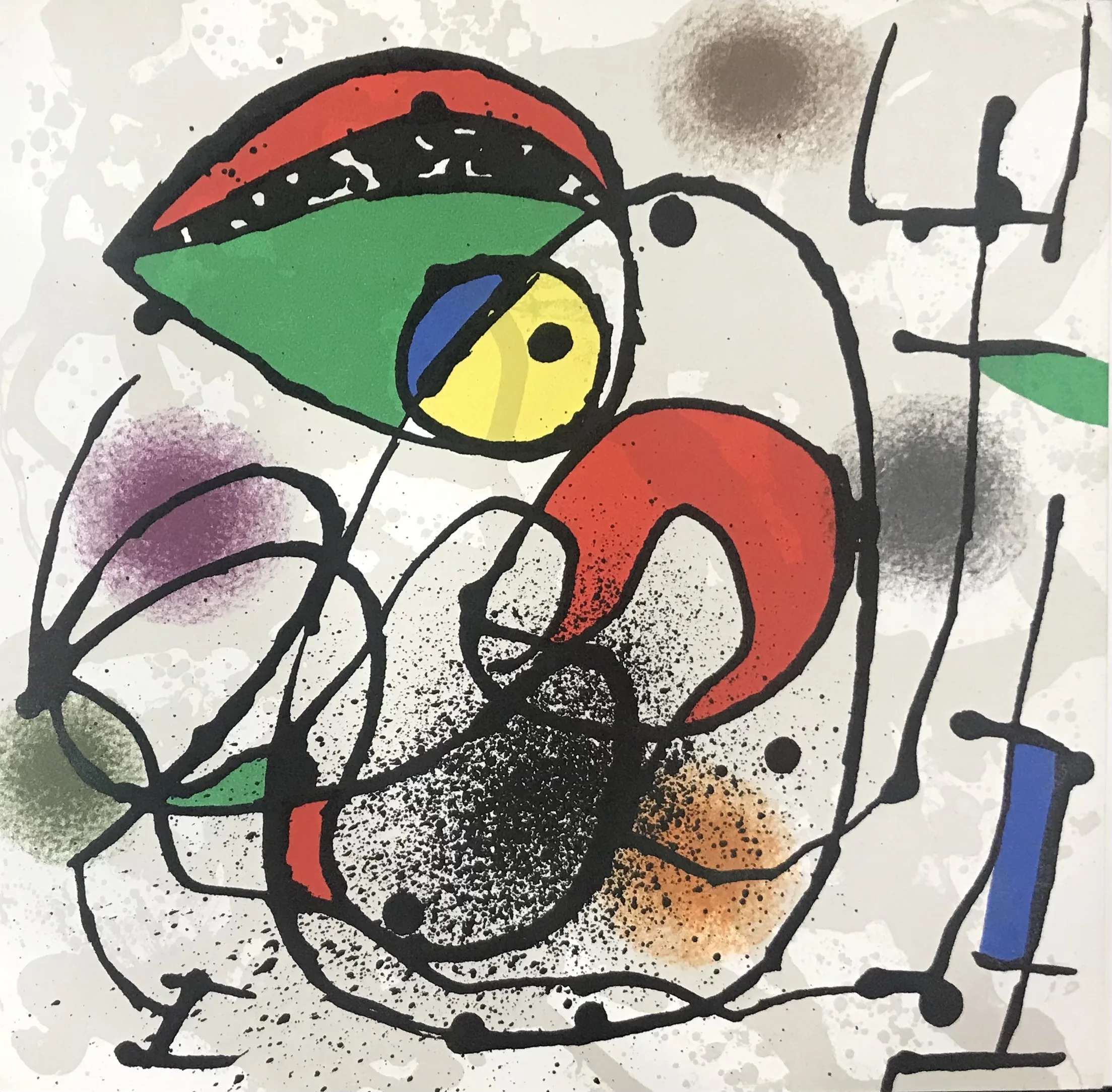 1973 Joan Miro Original Lithograph Scultures de Miro 2