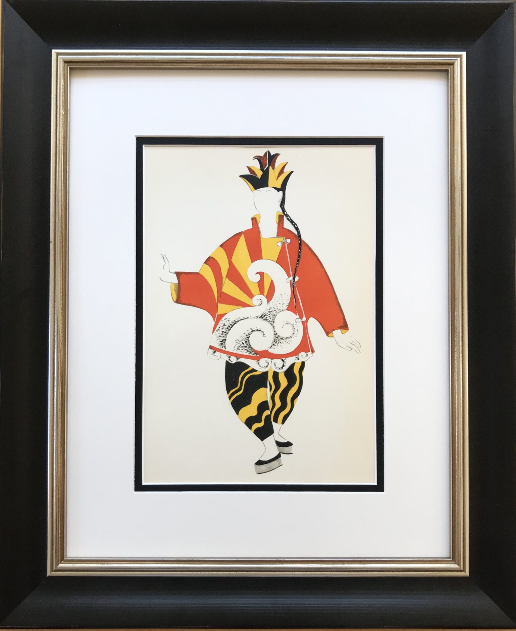 Framed Lithograph Parade Costume de Picasso